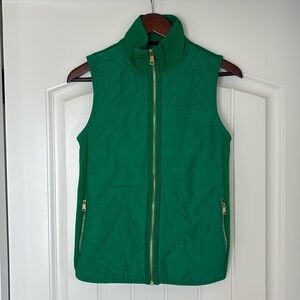 Ralph Lauren Black Label Green Full Zip Puffer Vest Polyester Womens Size‎ Small